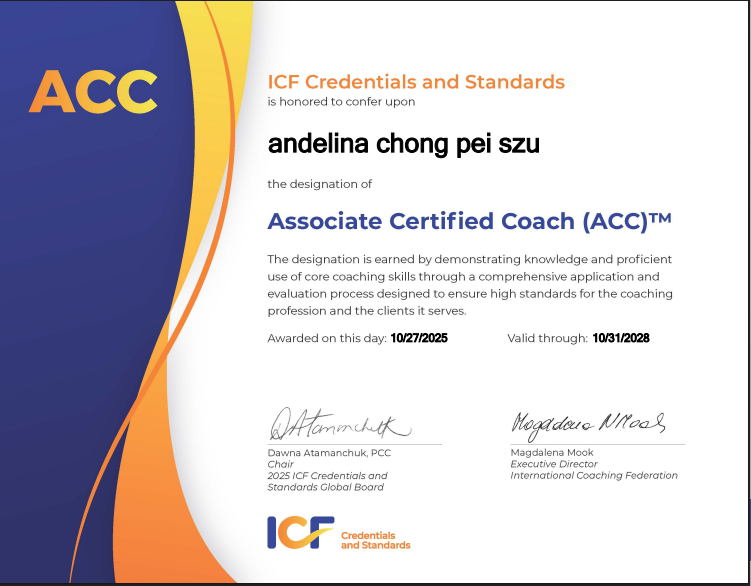 Associate Certified coach
