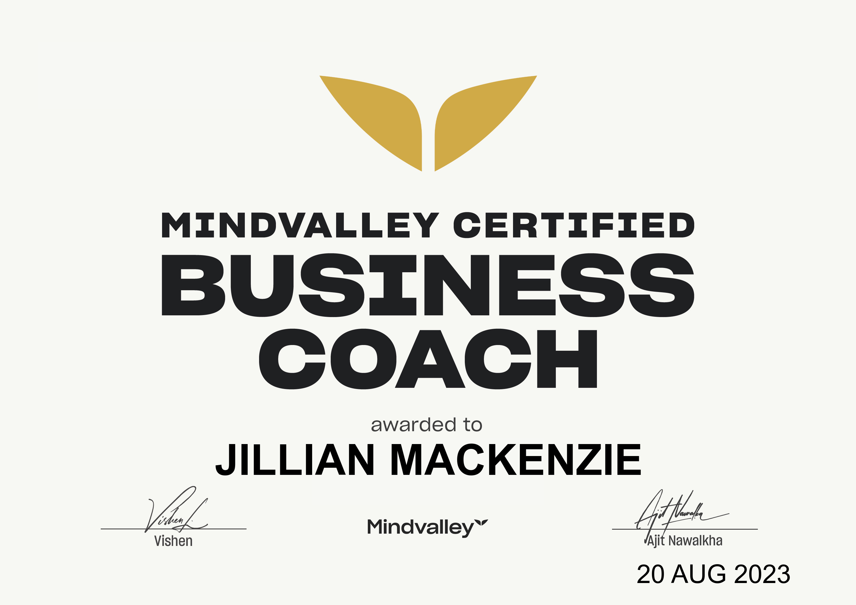 Certified Business Coach