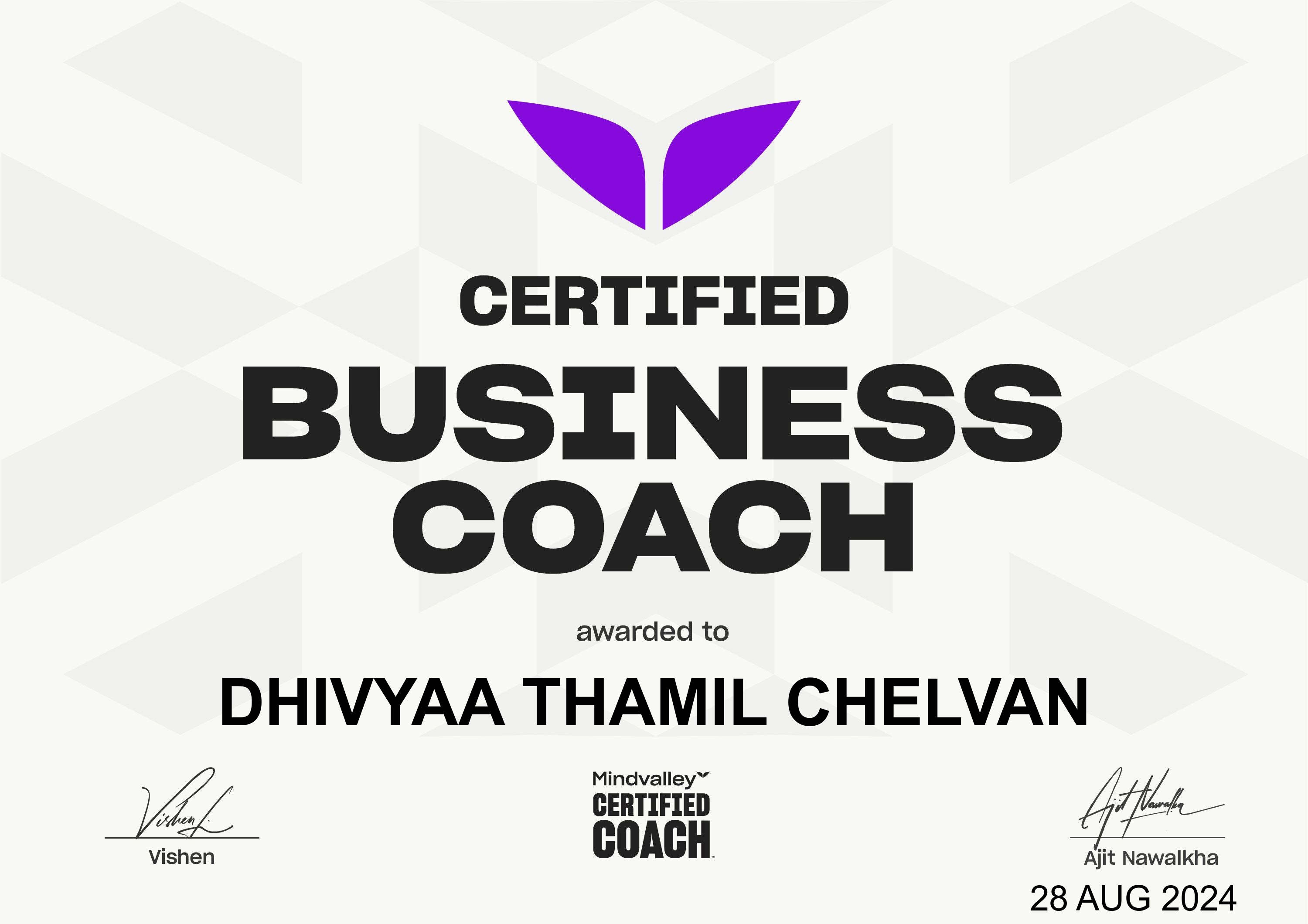 Certified Business Coach
