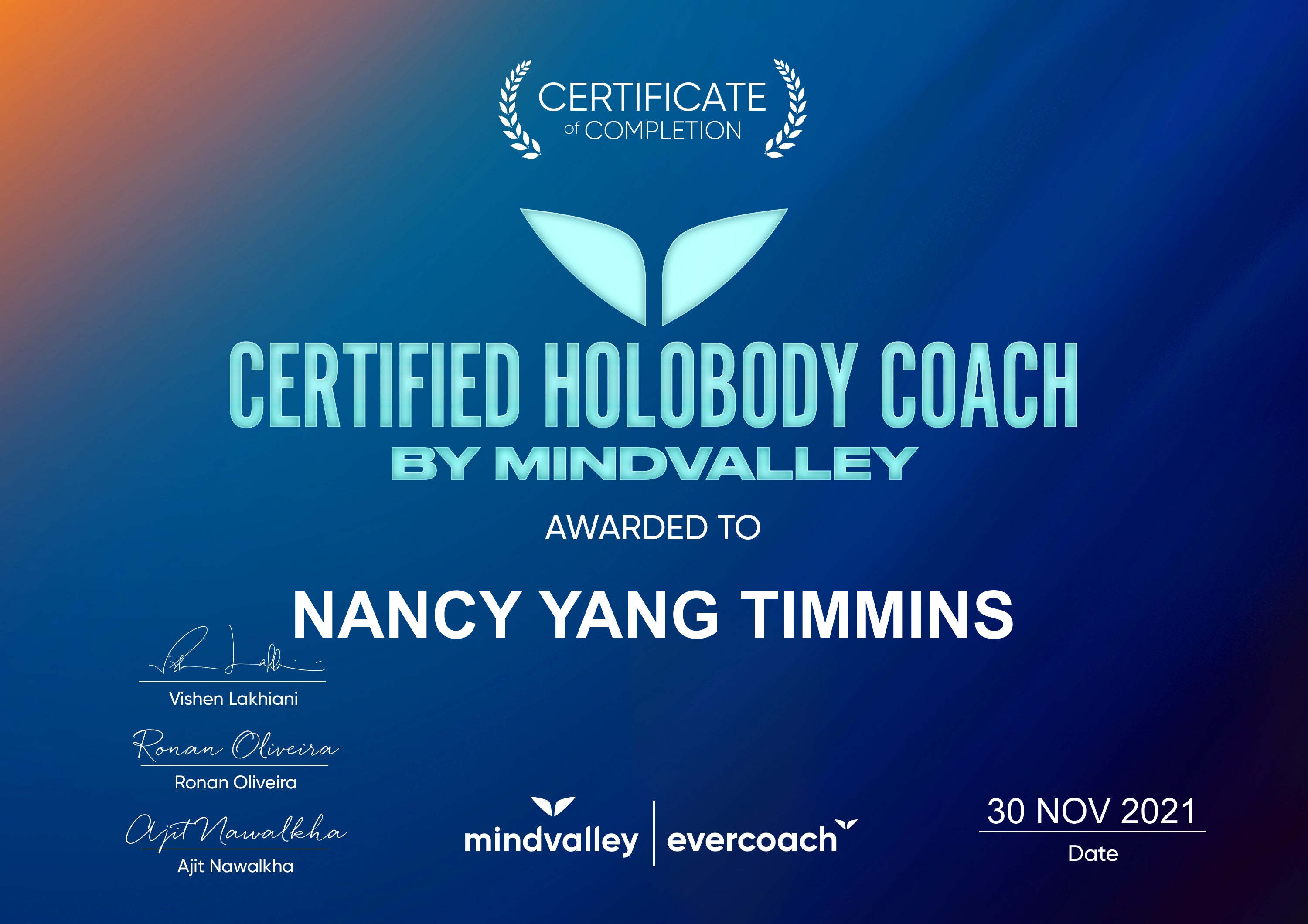 Certified HoloBody Coach